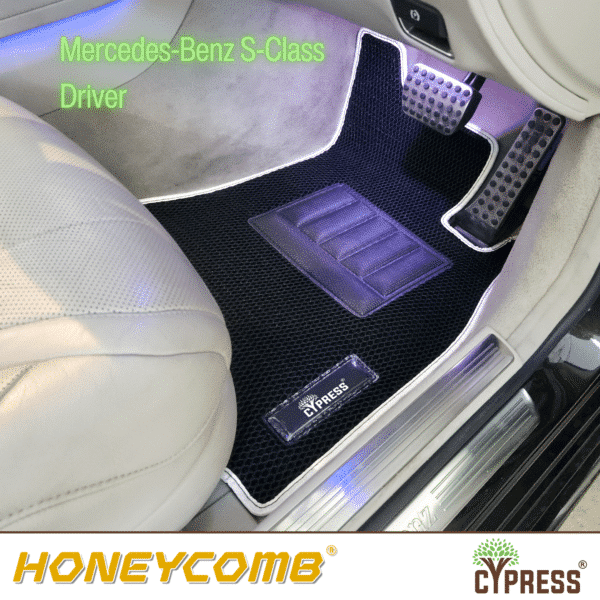 Mercedes S-Class Honeycomb Black with Grey Trim Instagram (Driver)